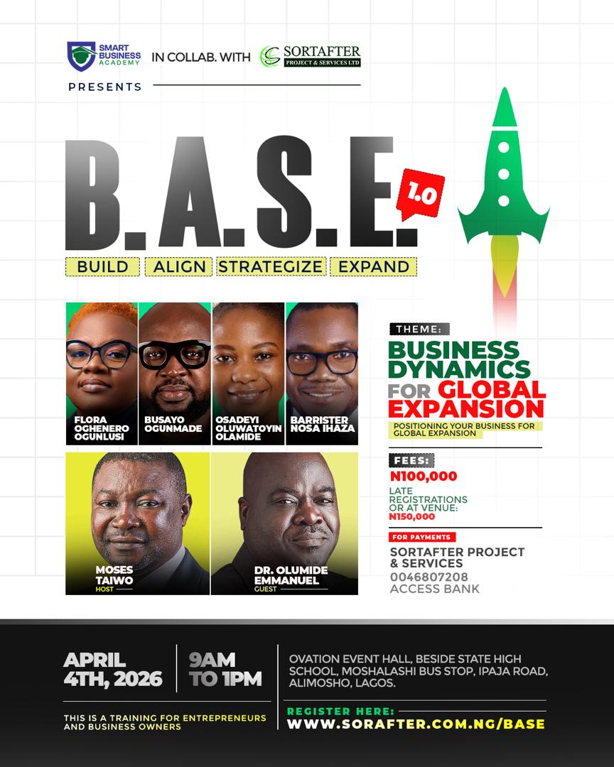 Business Leaders to Convene in Lagos for B.A.S.E 1.0 on Global Expansion