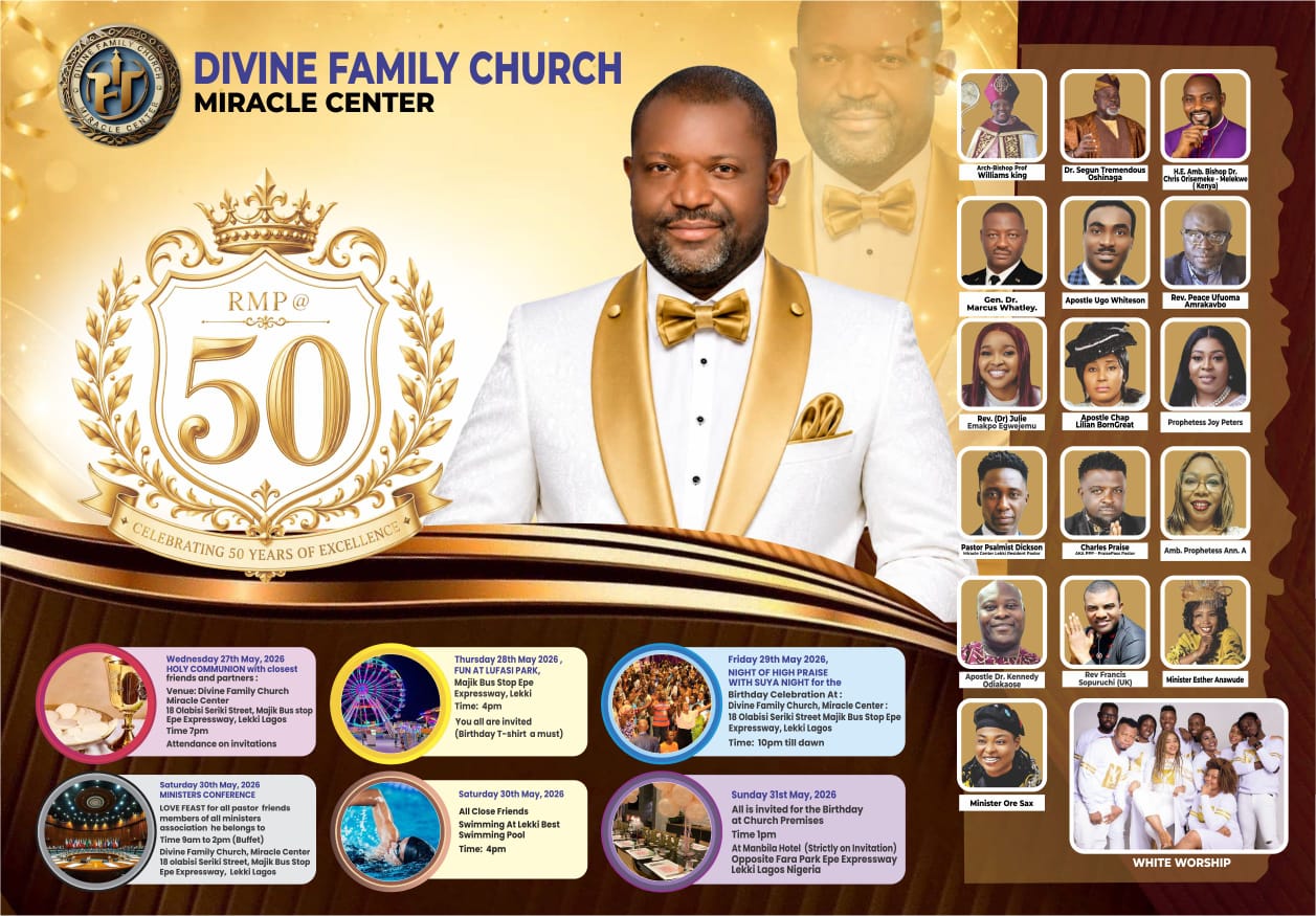 At 50, Apostle Rufus Peter Mba Reflects on a Lifetime of Global Evangelism and Kingdom Impact